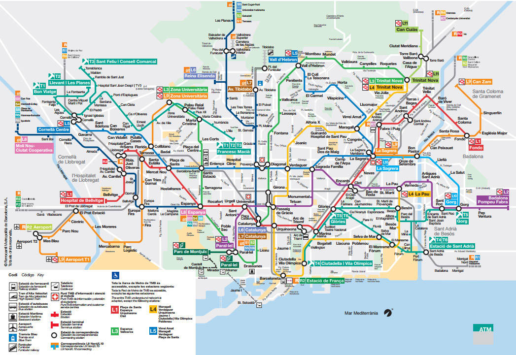 transport Barcelone metro