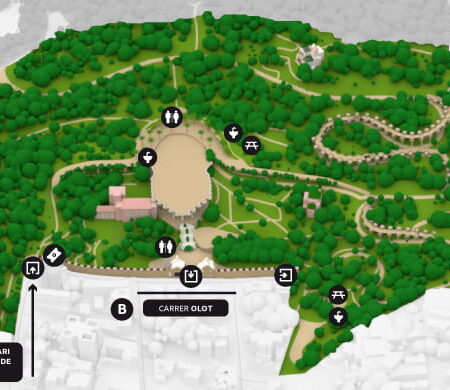 mapa parque guell