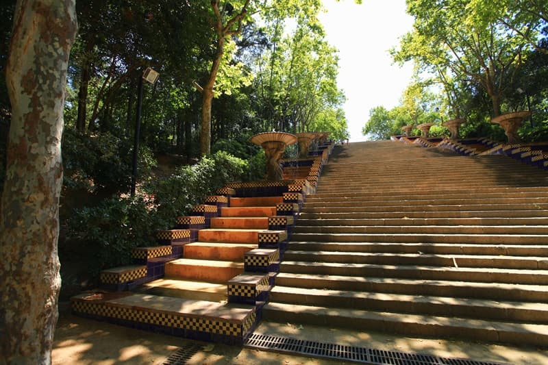 Escaleras Parque de Montjuïc Barcelona