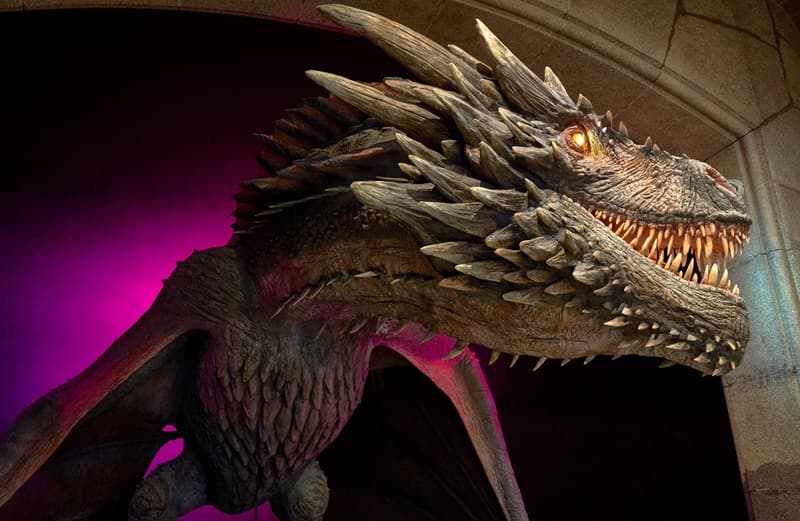Dragon de la serie Juego de Tronos en el museo de cera de Barcelona