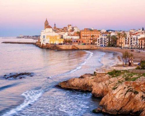 Ville de Sitges proche de Barcelone